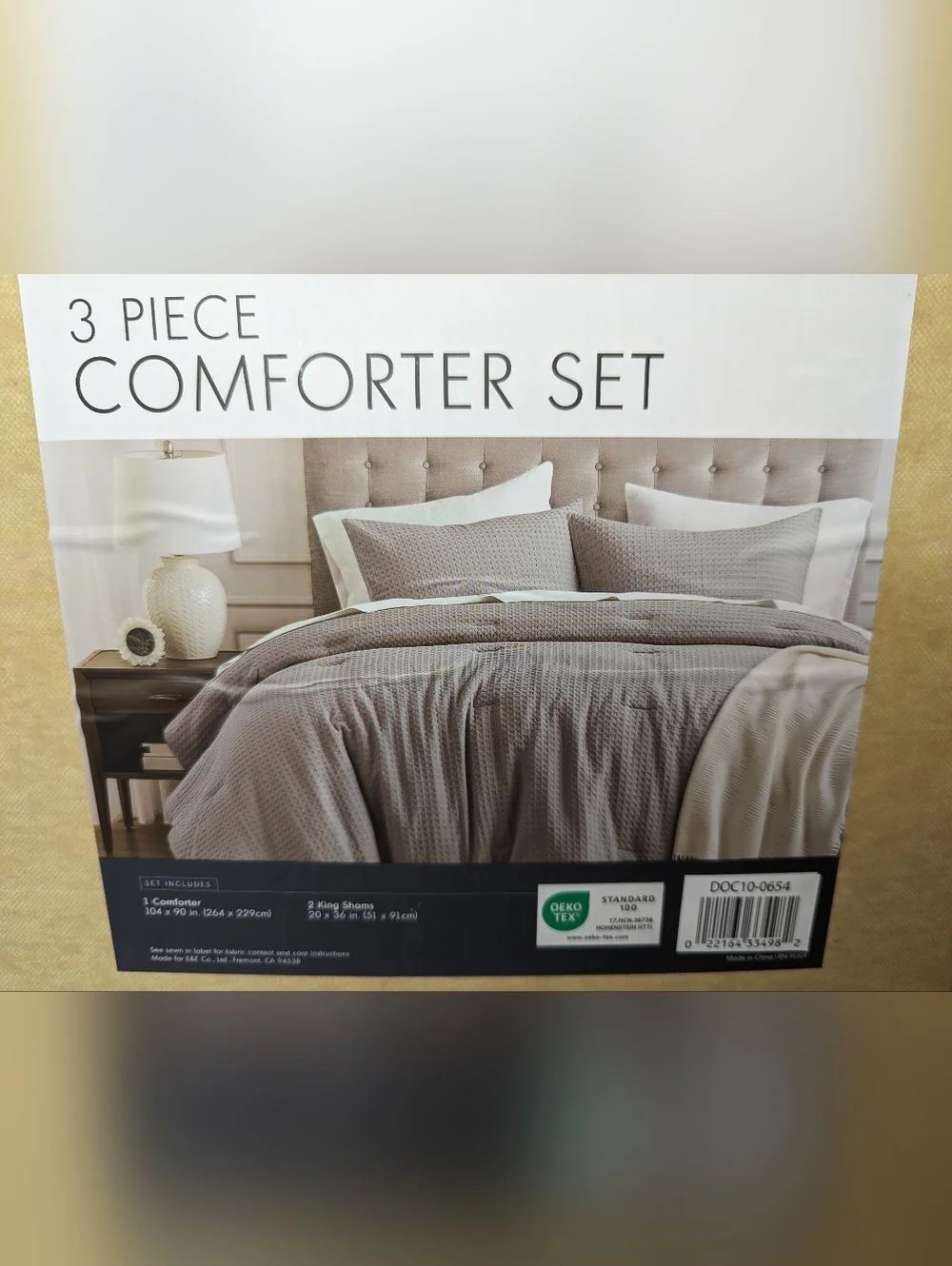 King Comforter Set 3 Piece - NEW